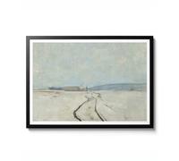 Poster « Along the River », impression d'hiver, John Henry Twachtman, art mural impressionnisme, paysage de campagne, collection ferme, archivage mat, A5 (impression uniquement) - 21 x 14,8 cm