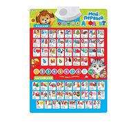 Poster alphabet russe anglais - Jouets russes anglais - Azbuka russe - Apprendre à parler ABC russe - Lettres cyrilliques - Apprendre l'anglais pour enfants