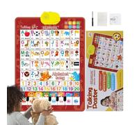 Poster alphabétique mural | Jouet éducatif bilingue et interactif | Poster mural alphabet musical espagnol et anglais pour de 3 à 8 ans