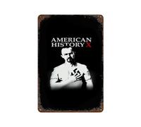 Poster américain History X Movie Vintage Sublime Peinture en étain Affiche murale Panneau en métal Décoration murale Style 30 x 20 cm