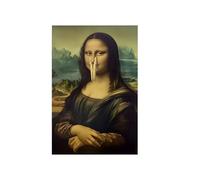 Poster Amusant,30 X 40 Cm Affiche Mona Lisa Papier Toilette Art Mural Drôle De Salle De Bain, Décoration Murale Classique Mona Lisa Pour Salle De Bain, Humour Amusant, Impressions D'art De Toilettes