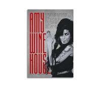 Poster Amy Singer Winehouse 5 sur toile pour décoration de chambre à coucher, bureau, chambre, cadeau (60 x 90 cm)
