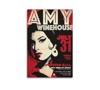 Poster Amy Singer Winehouse 6 sur toile - Décoration murale pour salon, chambre à coucher - 50 x 75 cm