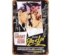 Poster « An Affair To Remember », art français, Cary Grant, Deborah Kerr, 1957, décoration murale rétro en métal, plaque en métal, 20,3 x 30,5 cm