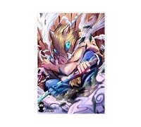 Poster Anime Hashibira Inosuke Demon Slayer Kimetsu No Yaiba 14 - Impression sur toile - Décoration murale pour salon et chambre à coucher - Style sans cadre (40 x 60 cm)