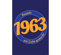 Poster Anniversaire - Poster - 1963 - Avec Amour + 2 pcs plinthes d'affiche plastique 62 cm noir