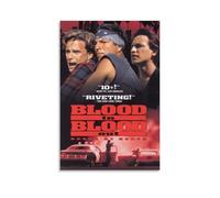 Poster anti-éclaboussures Blood In Blood Out pour salon et chambre à coucher - Convient pour plusieurs scénarios - Pas besoin de perforation - Facile à installer - Convient pour les cadeaux et un