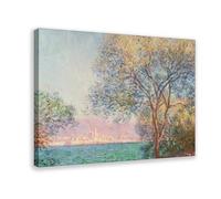 Poster Antibes in The Morning de Claude Monet - Décoration sur toile pour chambre à coucher, bureau, chambre - 61 x 91,4 cm