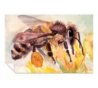 Poster aquarelle d'abeille sans cadre, images et impressions pour murs de maison, chambre, salon et salle de bain, 91 x 61 cm