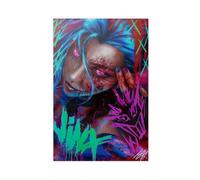 Poster Arcane Saison 2 - Art des Arcanes - Jinx - Impression sur toile - Décoration murale pour salon, chambre à coucher - 50 x 75 cm