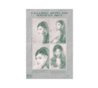 Poster Ariana Grande (17) sur toile - Décoration pour chambre à coucher, bureau, chambre - Cadeau sans cadre - 20 x 30 cm