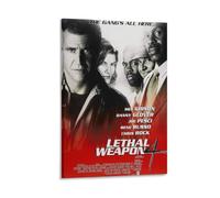 Poster Arme léthale - Film d'action classique Buddy Cop avec aventures explosives de crime (6) - Impression sur toile murale - Poster photo peinture affiches décoration de chambre 20 x 30 cm