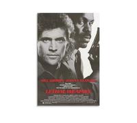 Poster Arme léthale - Film d'action classique Buddy Cop avec aventures explosives de crime (9) Décoration d'intérieur Art mural à suspendre Peinture décorative Poster 40 x 60 cm