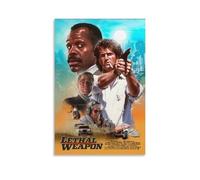 Poster Arme léthale - Film d'action classique Buddy Cop avec aventures explosives de la criminalité (8) - Impression sur toile - Décoration murale moderne (50 x 75 cm)