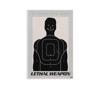 Poster Arme léthale - Poster d'action du policier classique avec aventures explosives de crime (2) - Décoration murale moderne pour la maison - 20 x 30 cm