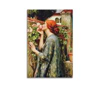 Poster artistique John William Waterhouse (The Soul of The Rose) - Impression sur toile - Décoration murale moderne pour chambre à coucher - 40 x 60 cm