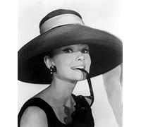 Poster Audrey Hepburn Hat par Fraker 30 x 40 cm