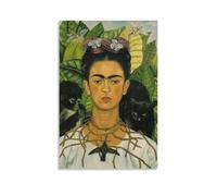 Poster autoportrait avec collier d'épines (1940) par Magdalena Carmen Frida Kahlo Y Calderón Décoration murale à suspendre 20 x 30 cm