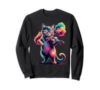 Poster avec Motif Chat Violon coloré Sweatshirt