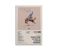 Poster Bad Bunny Nadie Sabe Lo Que Va A Pasar Mañana - Impression sur toile HD - Convient pour le salon, la chambre à coucher, le bureau - Décoration artistique créative - 40 x 60 cm - Style 5 sans