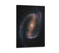 Poster Bague céleste en forme de galaxie en Vierge - Art mural moderne sur toile - Décoration esthétique - 40 x 60 cm - Style cadre