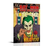 Poster Batman Dark Detective Vol 1 par Poster d'art mural à offrir à un ami pour chambre à coucher, salon - Décoration moderne et esthétique - Poster mural sur toile - Impression moderne et familiale