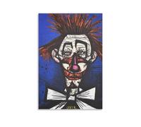Poster Bernard Buffet « Clown » - Art mural sur toile - Impression sur toile - Décoration murale - 20 x 30 cm