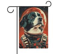 Poster bernois d'astronaute de chien de montagne bernois - Impression rétro - Portrait de chien de montagne bernois - Andy Warhol Art-1_4 - Drapeau d'extérieur - Design décoratif moderne populaire