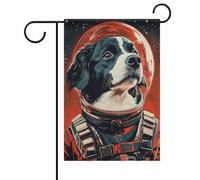 Poster bernois d'astronaute de chien de montagne bernois - Impression rétro - Portrait de chien de montagne bernois - Andy Warhol Art-1_4 - Drapeau d'extérieur - Design décoratif moderne populaire