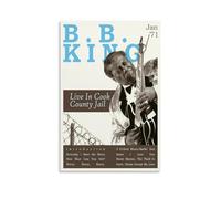 Poster Blues de Bb King - Impression sur toile - Décoration murale moderne pour chambre à coucher, salon - 30 x 45 cm - Sans cadre