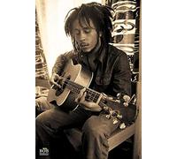 Poster Bob Marley avec sa Guitare (61cm x 91,5cm) + Un Poster Bora Bora en Cadeau!