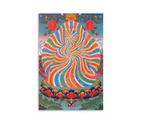 Poster Bouddhiste Arc-en-Ciel Thangka Peinture Guru Rinpoché Poster d'œuvres d'art cool Impression sur toile à suspendre 20 x 30 cm