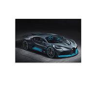 Poster Bugatti Divo Supercar - Peinture décorative sur toile - Impression moderne pour chambre à coucher - 30 x 45 cm