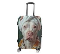 Poster Bull Terrier en peignoir _ Affiche de chien _ Impression de salle de bain Bull Terrier _ Art mural de chien _ Portrait de Bull Terrier _ Animal de compagnie _ Affiche de salle de bain Chien - 1