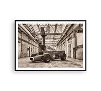 Poster Cadre Noir 100x70 cm Affiche Architecture Autos - 4918 - P2B