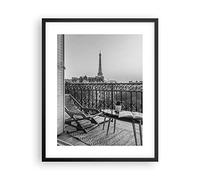 Poster Cadre Noir 40x50 cm Affiche Architecture Noir et Blanc - 4595 - P2B