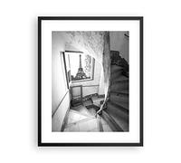 Poster Cadre Noir 40x50 cm Affiche Architecture Noir et Blanc - 5155 - P2B