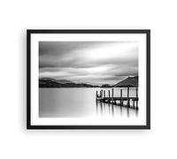 Poster Cadre Noir 50x40 cm Affiche Noir et Blanc Paysages - 4321 - P2B
