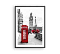 Poster Cadre Noir 50x70 cm Affiche Architecture Noir et Blanc - 4326 - P2B