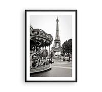 Poster Cadre Noir 50x70 cm Affiche Architecture Noir et Blanc - 5145 - P2B | Poster Mural Moderne Décoratif Art Mural Impression d'Art Salon Chambre Cuisine Tableau Décoration ARTTOR