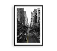 Poster Cadre Noir 50x70 cm Affiche Architecture Noir et Blanc - 5184 - P2B