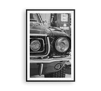 Poster Cadre Noir 61x91 cm Affiche Noir et Blanc Autos - 4619 - P2B