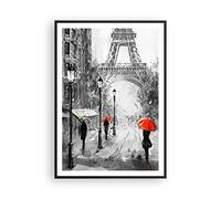 Poster Cadre Noir 70x100 cm Affiche Architecture Noir et Blanc - 3942 - P2B