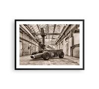 Poster Cadre Noir 70x50 cm Affiche Architecture Autos - 4918 - P2B | Formule 1 Course Poster Mural Moderne Décoratif Art Mural Impression d'Art Salon Chambre Cuisine Tableau Décoration ARTTOR