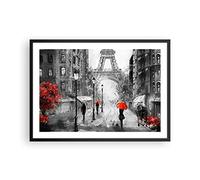 ARTTOR Deco Affiches Murales 70x50cm Affiche Decoration Murale Paris ville maison Cuisine Wall Art Design Moderne Poster Cadre Noir Tableau Decoration Salon Chambre Decor P2BAA70x50-3942