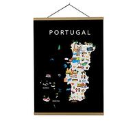 Poster Carte du Portugal | B2 | 50 x 70 cm | Maison Maps
