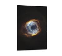 Poster céleste en forme d'œil, nébuleuse dans l'espace - Art mural moderne sur toile - Décoration esthétique - 50 x 75 cm - Style cadre