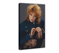 Poster chanteur Mylene Farmer 5 sur toile pour décoration de chambre à coucher, de sport, de bureau, de chambre, cadeau, 30 x 45 cm