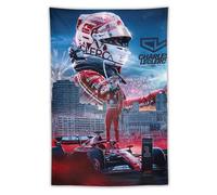 Poster Charles-Leclerc Grand Prix de Formule 1 de Formule 1 de Grande-Bretagne 2024 - Décoration murale moderne pour chambre à coucher - 101,6 x 152,4 cm