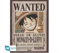 ABYstyle – Affiche One Piece Wanted Luffy – 52 x 38 cm – Noir